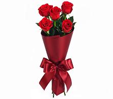 Букет 5 Красных роз Эдлесс Лав в Новодеревянковской