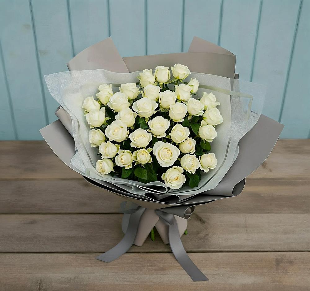 Букет Белоснежная нежность в Новодеревянковской