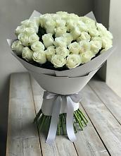 Букет 35 Белых роз #REPLACE_PRED# Новодеревянковской