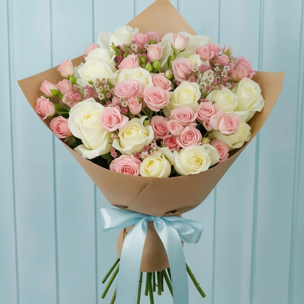 Букет цветов из: Розы в Новодеревянковской