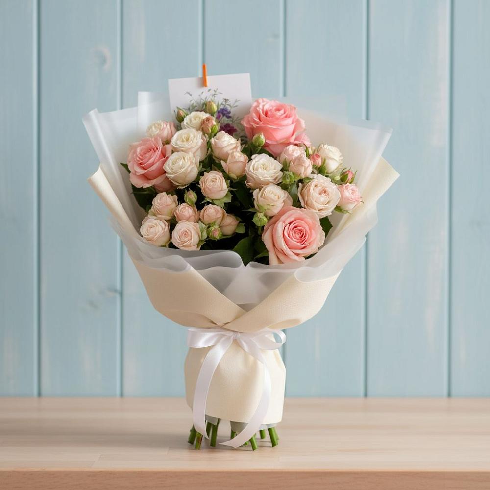 Букет цветов из: Розы в Новодеревянковской