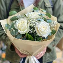 Букет Нежные грёзы в Новодеревянковской Букет цветов из: Розы в Новодеревянковской