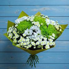 Букет цветов из:  Хризантемы #REPLACE_PRED# Новодеревянковской