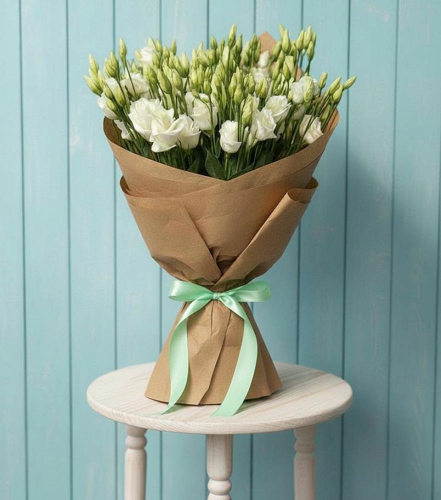 Букет цветов из: Лизиантусы в Новодеревянковской