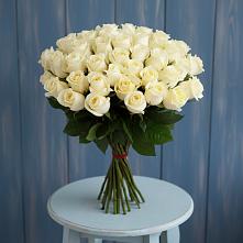 Букет 51 Белая роза Эдлесс Лав #REPLACE_PRED# Новодеревянковской