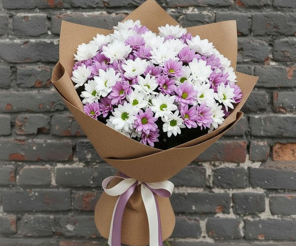 Букет цветов из: Хризантемы в Новодеревянковской
