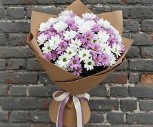 Букет цветов из:  Хризантемы #REPLACE_PRED# Новодеревянковской