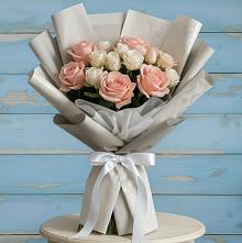 Букет цветов из:  Розы #REPLACE_PRED# Новодеревянковской