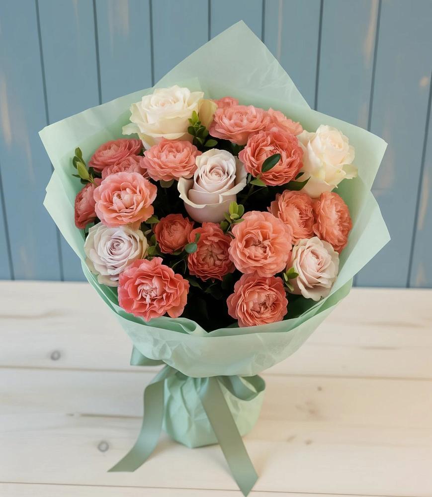 Букет цветов из: Розы в Новодеревянковской