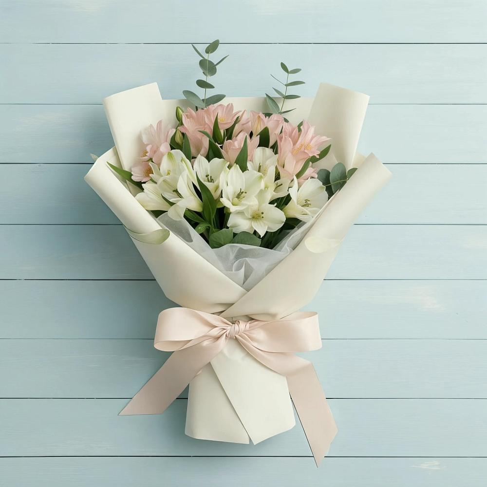 Букет цветов из: Альстромерии в Новодеревянковской