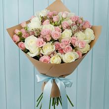 Букет цветов из:  Розы в Новодеревянковской